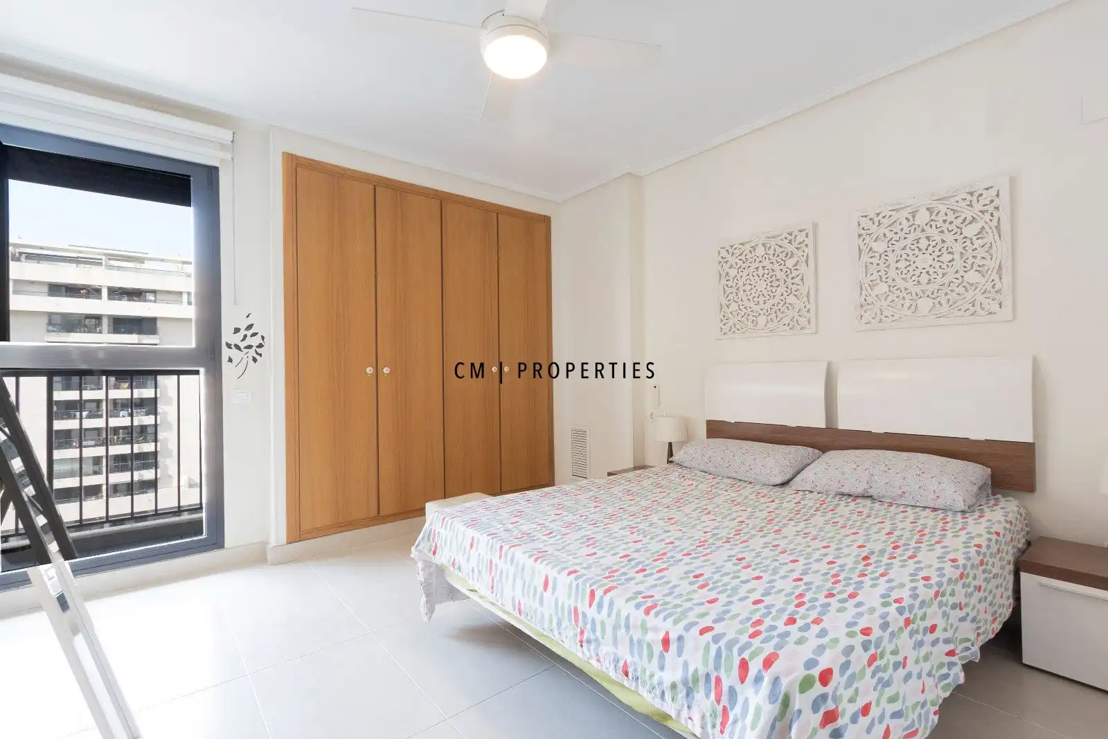 Bedroom of Flat for rent in Alboraya  with Air Conditioner, Terrace and Swimming Pool