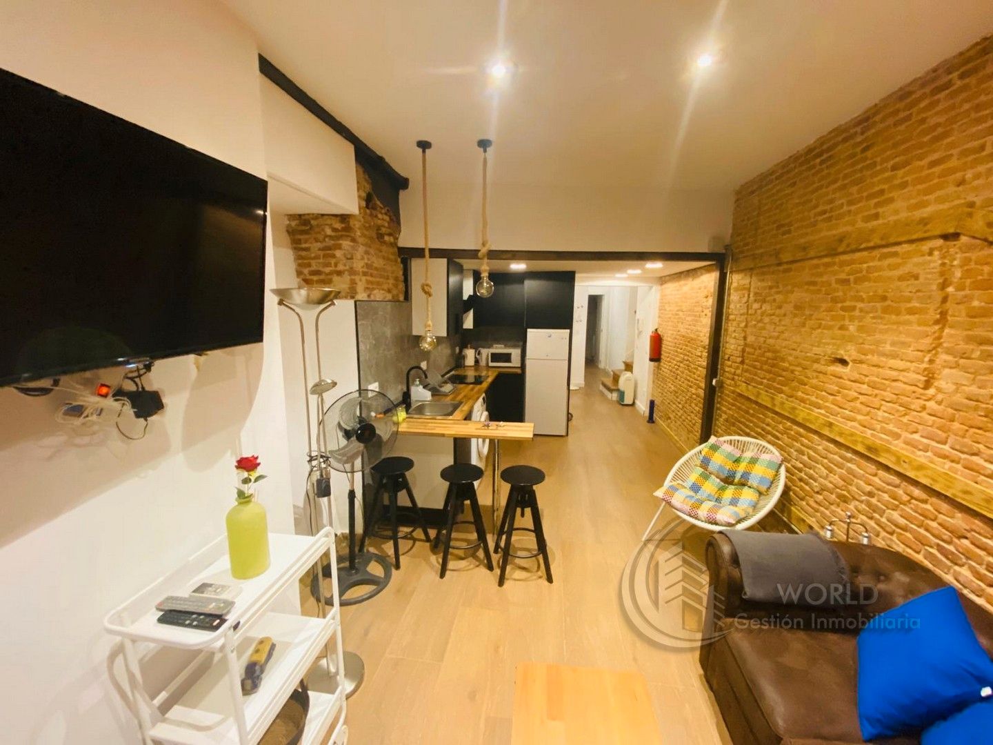 Cocina de Piso de alquiler en  Madrid Capital con Aire acondicionado, Calefacción y Amueblado