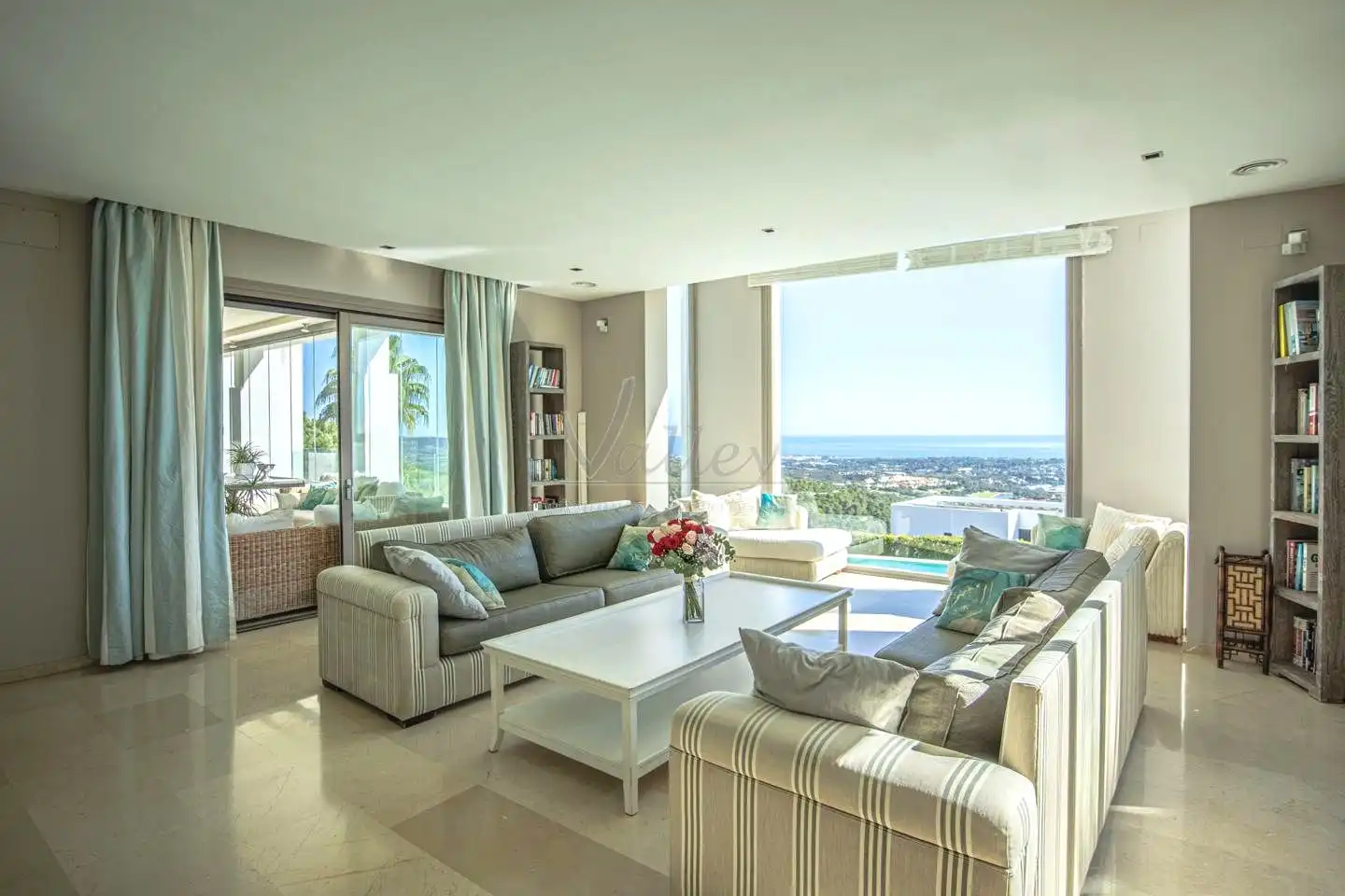 Sala de estar de Casa o chalet de alquiler en Sotogrande con Aire acondicionado, Jardín privado y Terraza