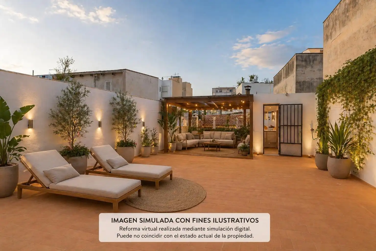 Terraza de Casa o chalet en venta en  Palma de Mallorca con Jardín privado, Terraza y Trastero