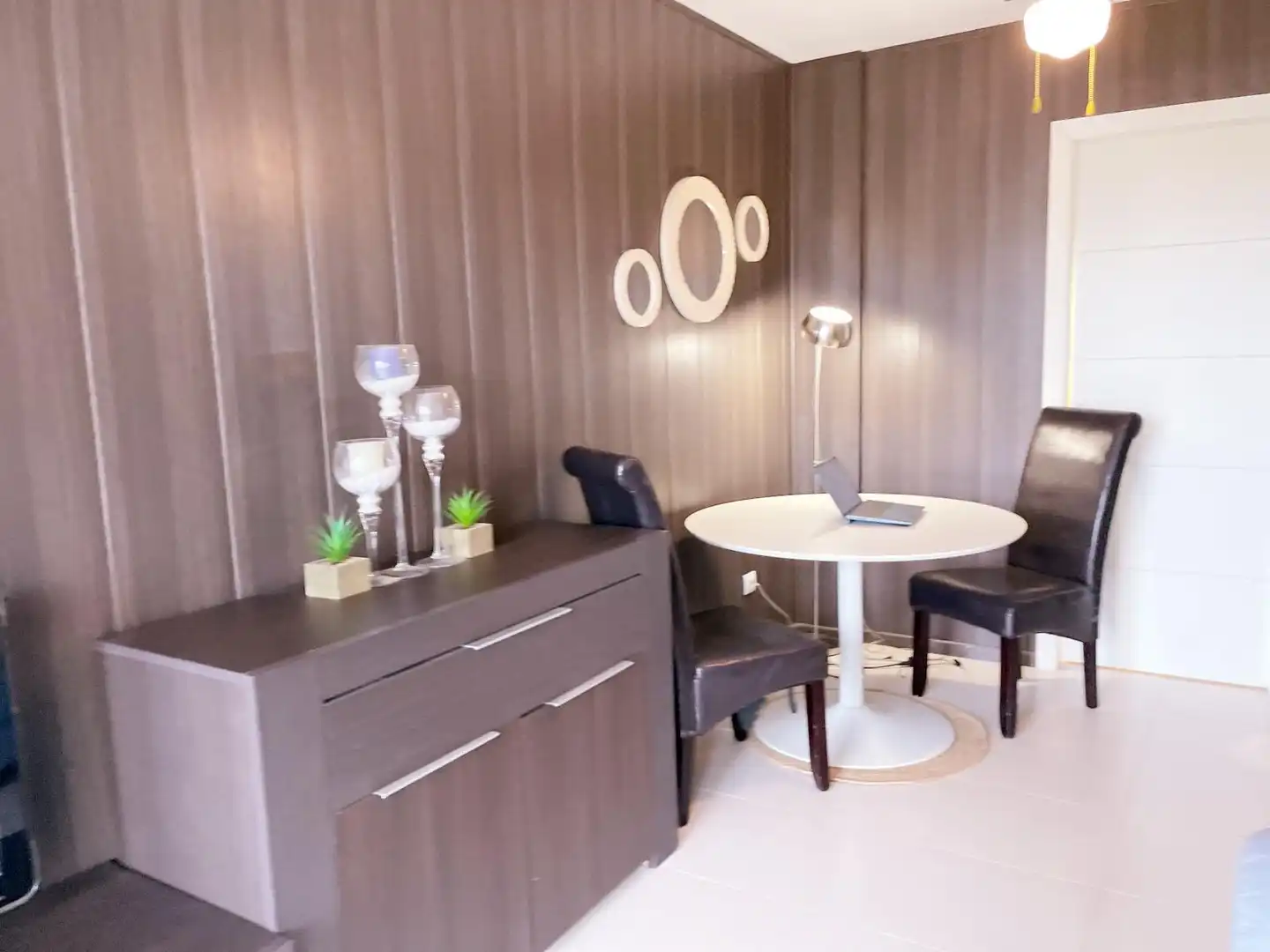 Comedor de Apartamento de alquiler en Benicasim / Benicàssim con Jardín privado, Terraza y Amueblado