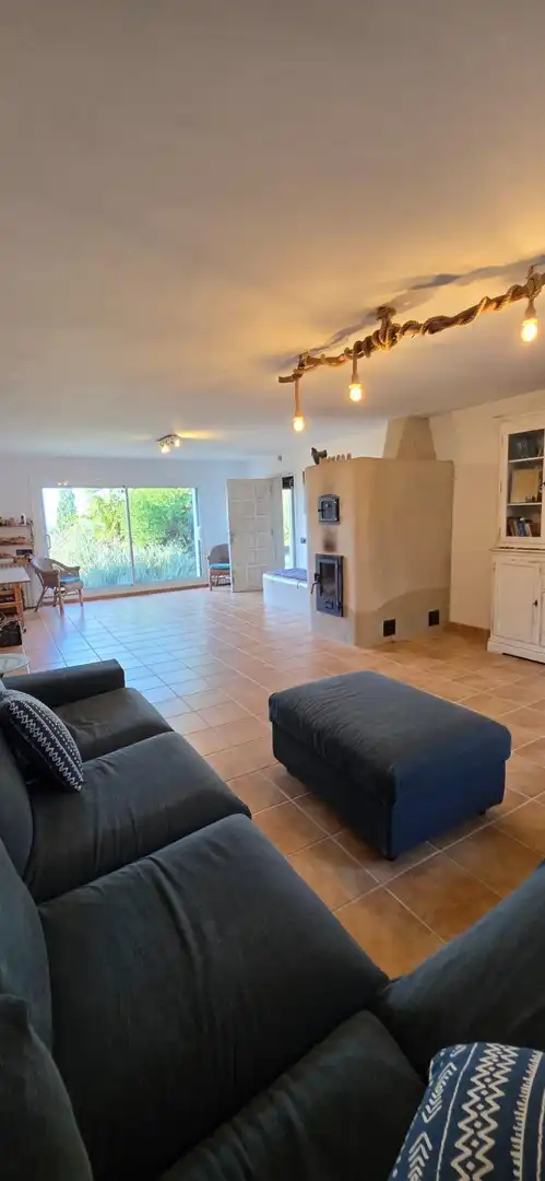 Sala de estar de Finca rústica en venta en El Perelló con Calefacción, Jardín privado y Terraza