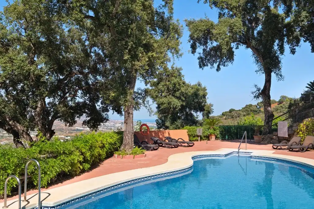 Piscina de Planta baja en venta en Ojén con Aire acondicionado, Jardín privado y Terraza