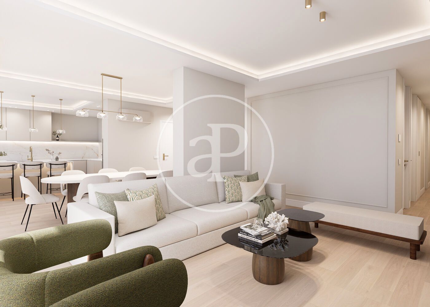 Sala d'estar de Pis en venda en  Madrid Capital amb Aire condicionat, Calefacció i Terrassa