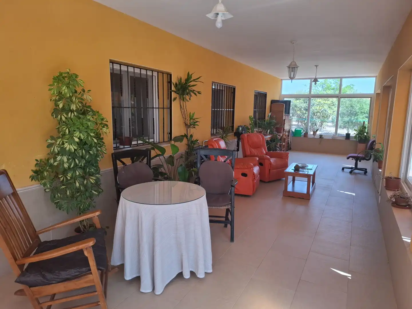 Terrassa de Finca rústica en venda en Fernán Caballero amb Aire condicionat, Calefacció i Traster