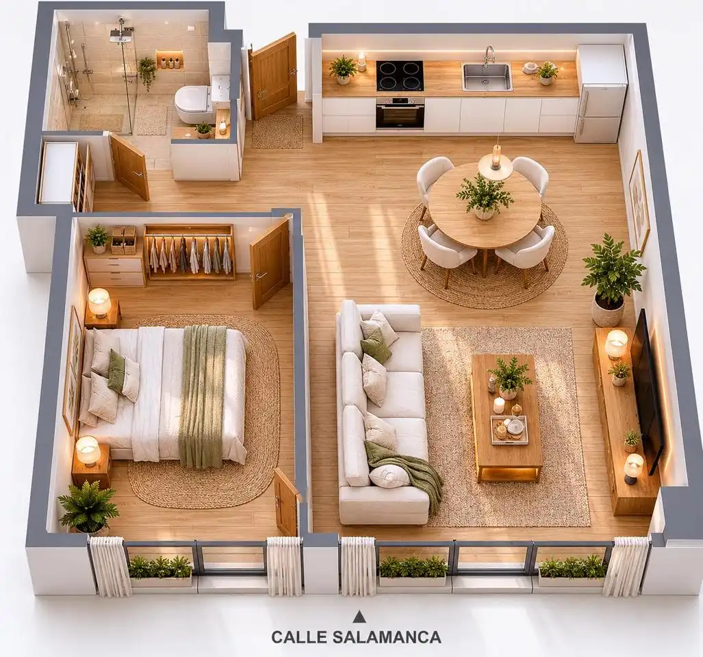 Sala de estar de Piso en venta en Getafe