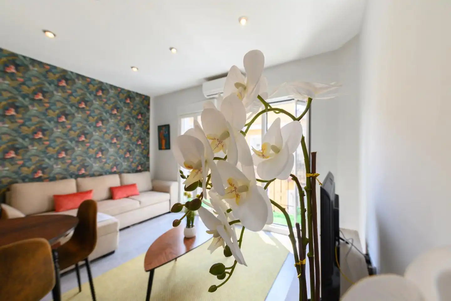 Sala de estar de Piso de alquiler en Madrid con Aire acondicionado, Calefacción y Amueblado