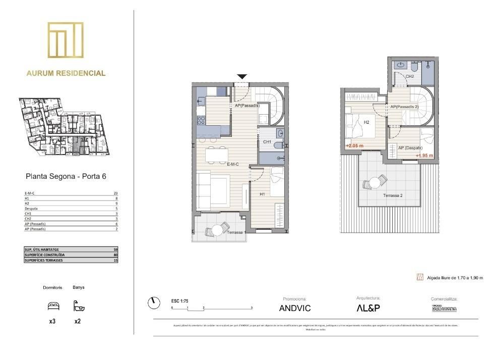 Dúplex en venda a Centre