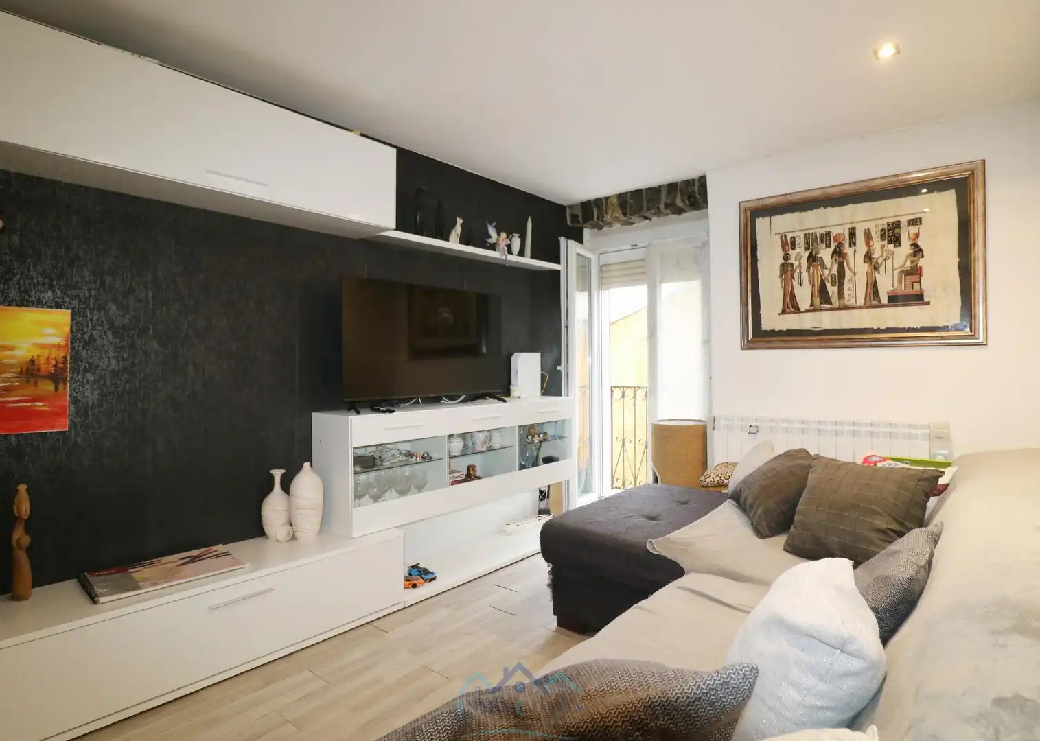 Living room of Flat for sale in Irun   with Heating, Parquet flooring and Balcony