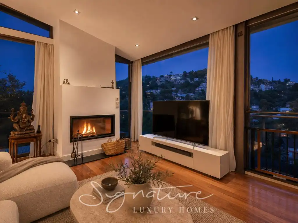 Sala de estar de Casa o chalet en venta en Barcelona con Aire acondicionado