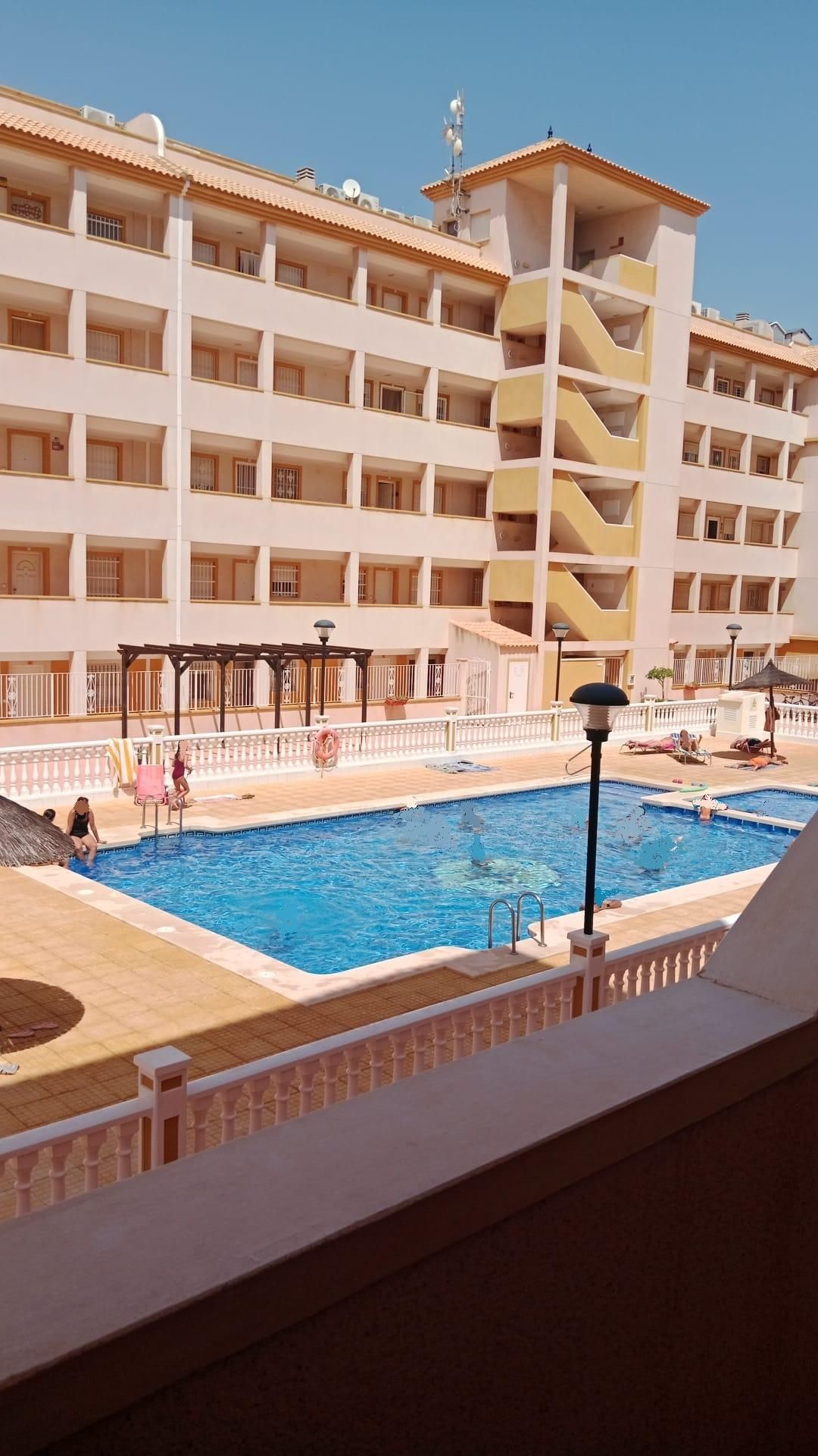Swimming pool of Flat for sale in Cartagena  with Air Conditioner, Terrace and Balcony