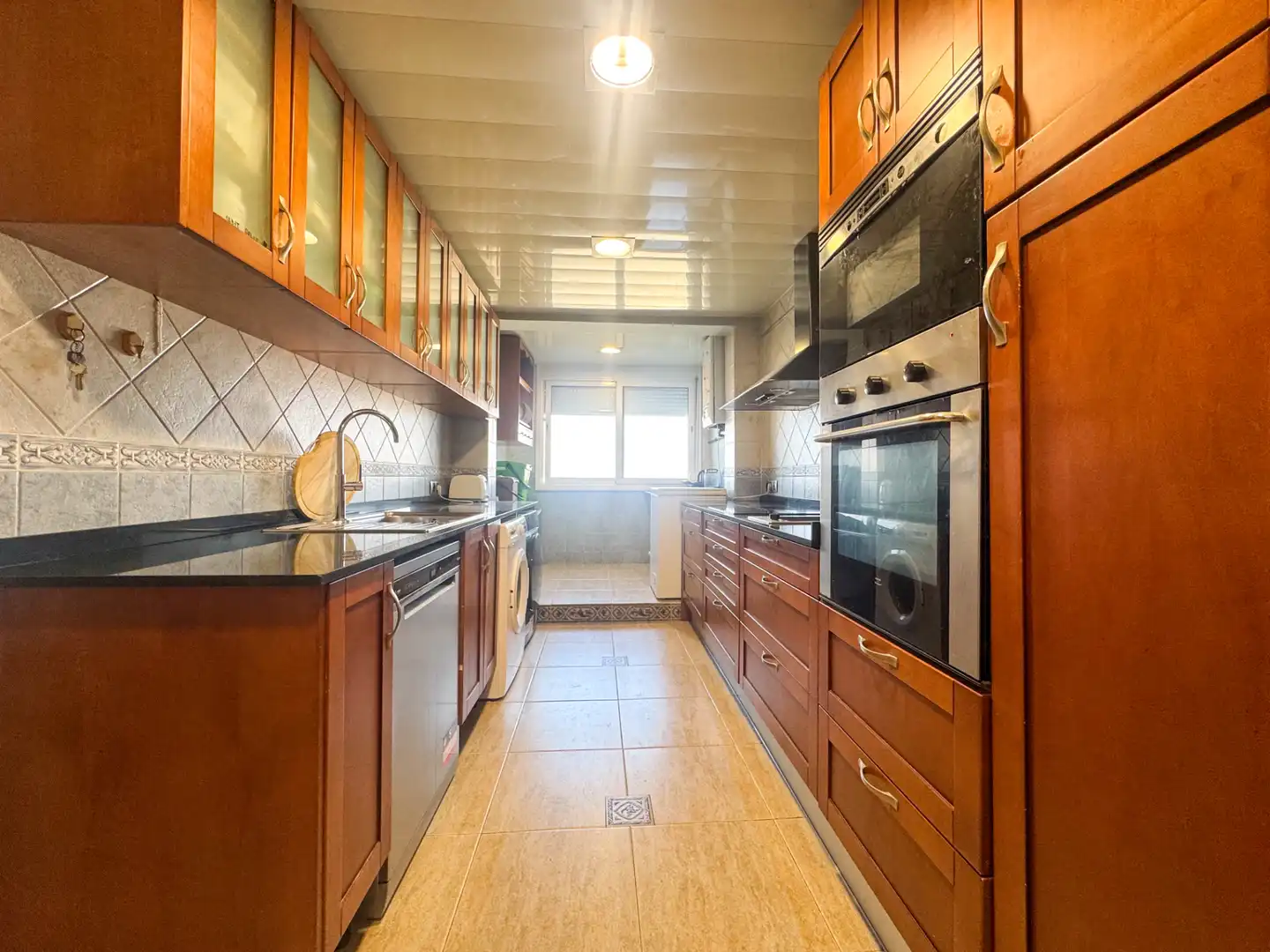 Kitchen of Flat for sale in Sentmenat  with Air Conditioner, Heating and Oven
