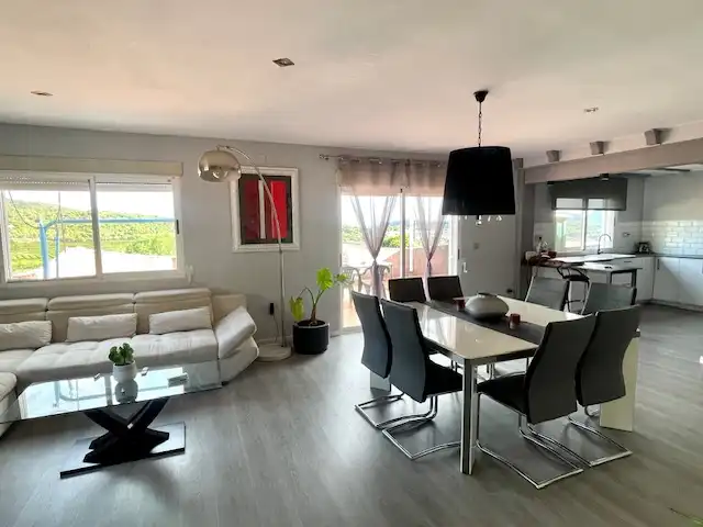 Dining room of Houses for sale in Cella  with Heating, Parquet flooring and Terrace
