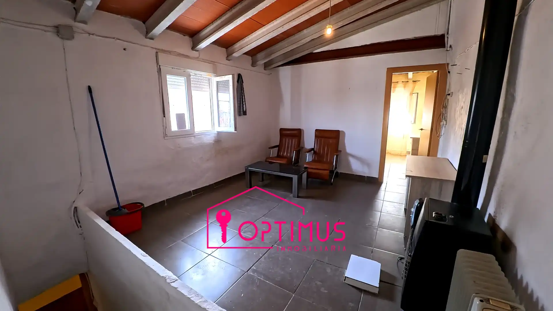 Sala d'estar de Casa adosada en venda en Jarafuel amb Aire condicionat, Terrassa i Traster