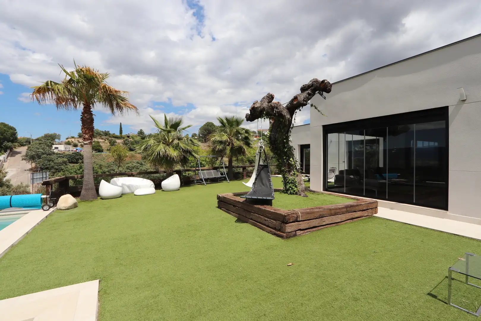 Terrasse von Haus oder Chalet zum Verkauf in Santa Cruz del Retamar mit Klimaanlage, Heizung und Privatgarten