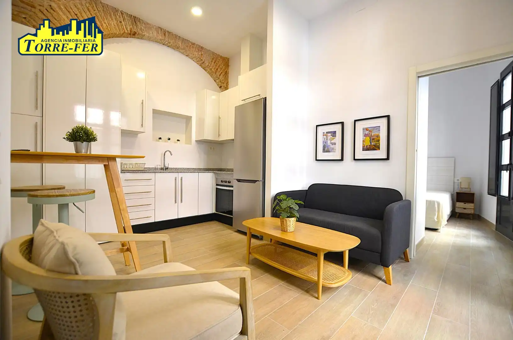 Living room of Apartments for rent in Almería  with Air Conditioner and Furnished