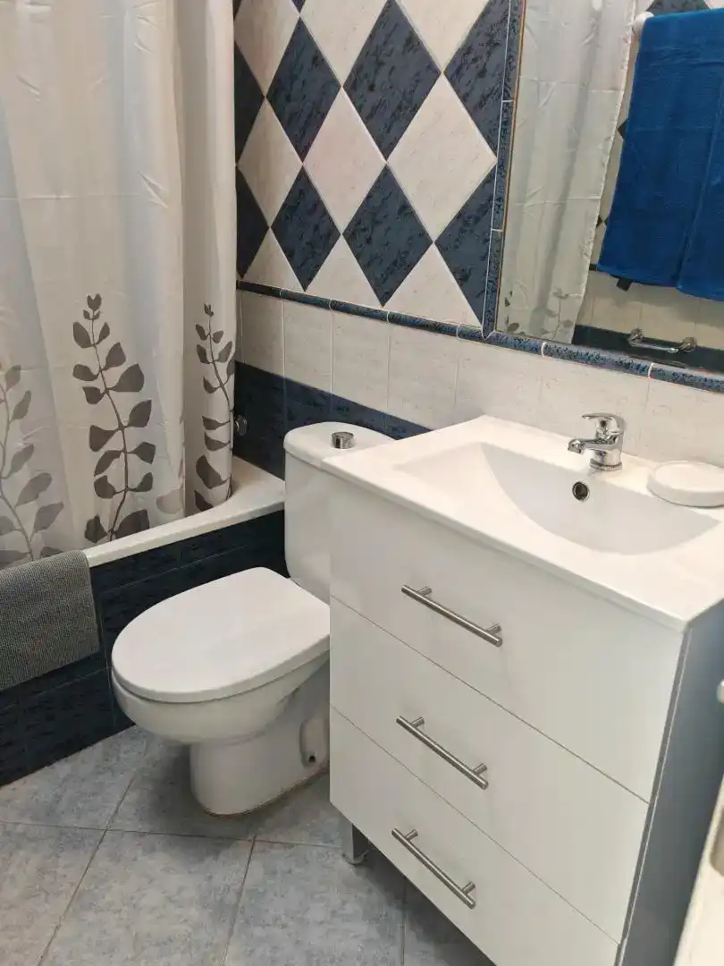 Bany de Apartament en venda en San Bartolomé de Tirajana amb Aire condicionat, Piscina i Moblat