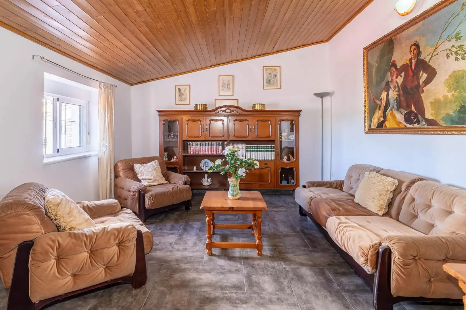 Sala de estar de Casa o chalet en venta en El Garrobo con Aire acondicionado, Calefacción y Jardín privado