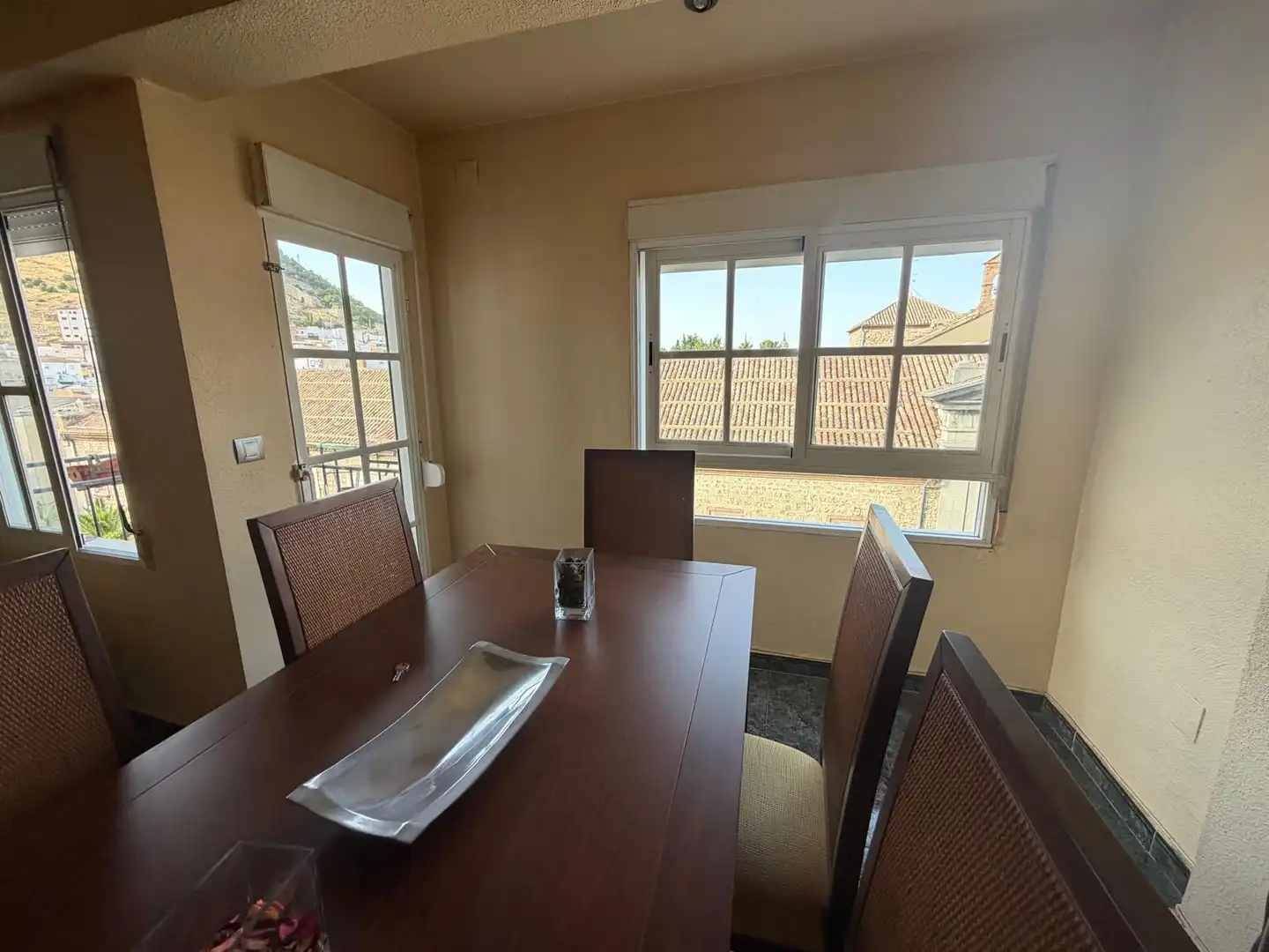 Dining room of Flat for sale in Jaén  with Air Conditioner, Furnished and Balcony