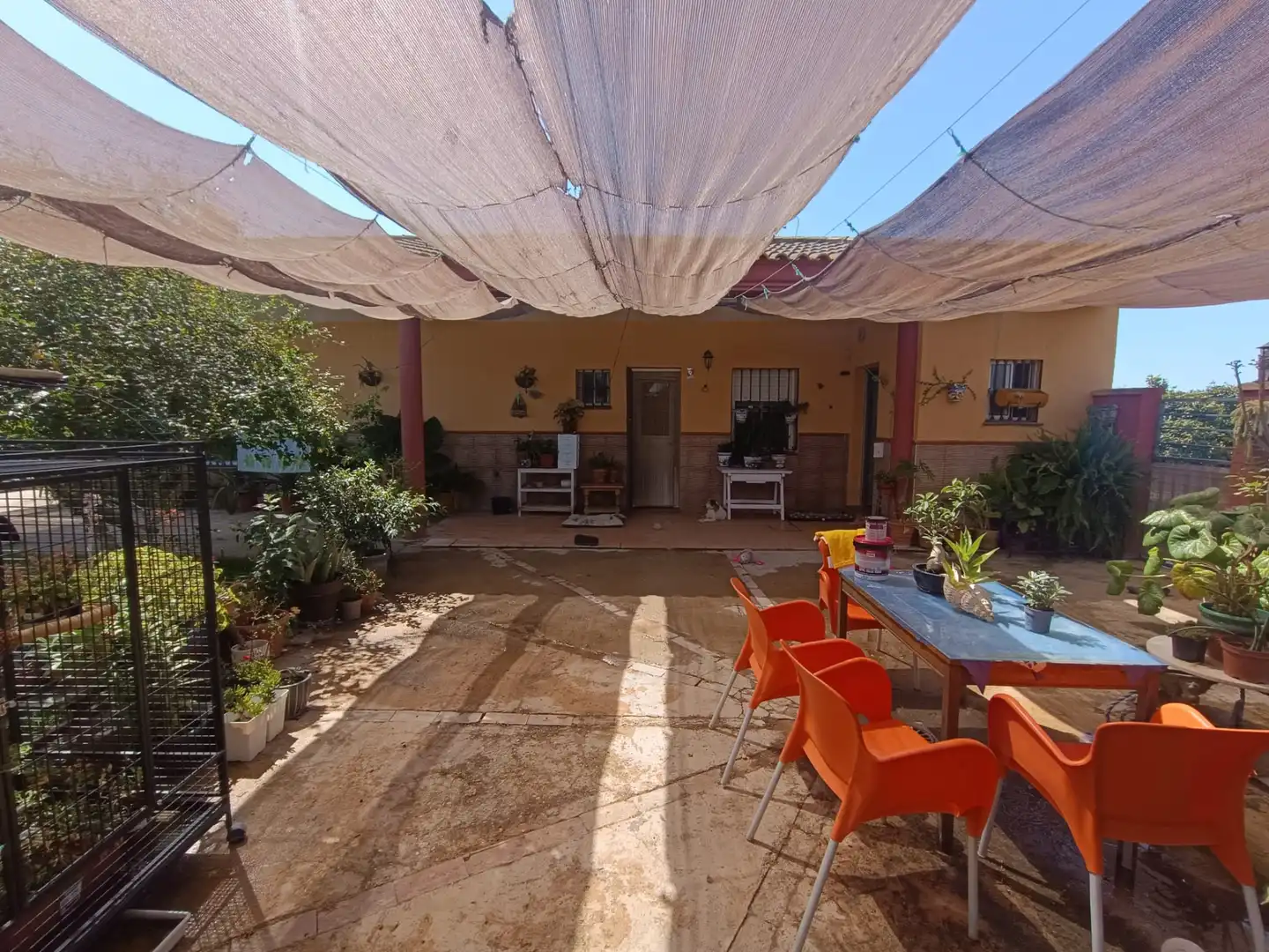 Terraza de Casa o chalet en venta en Pilas con Jardín privado y Piscina
