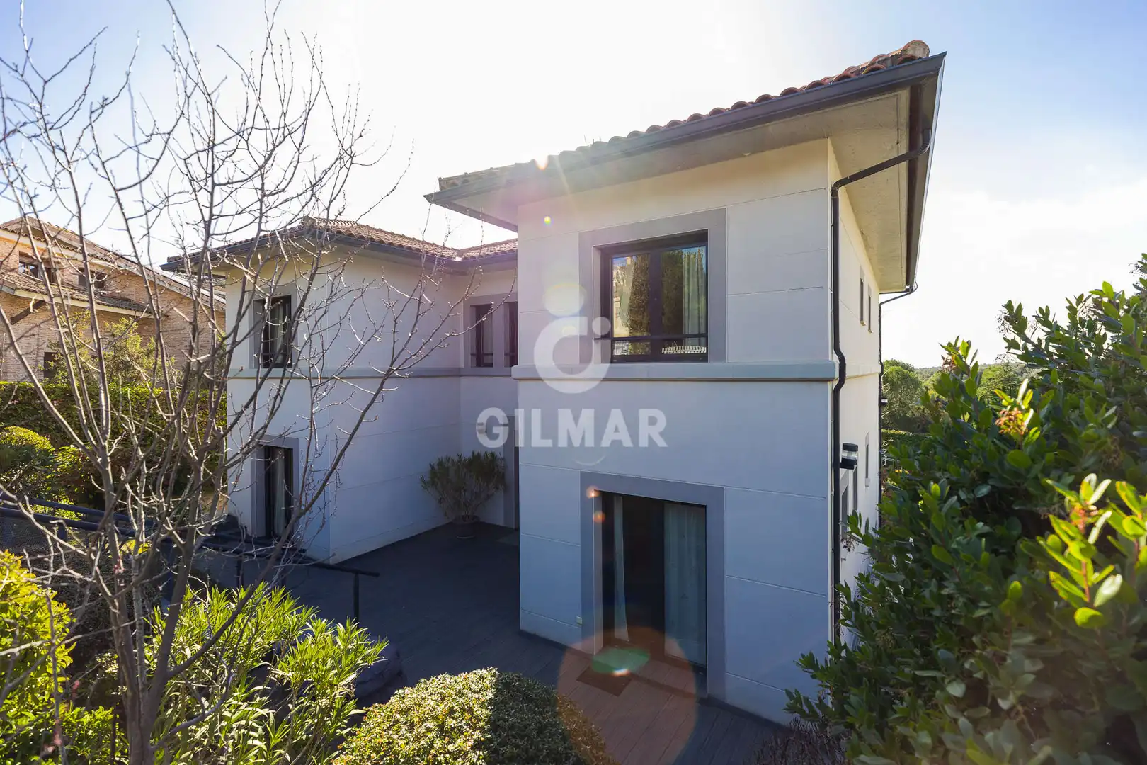 Exterior view of Houses for sale in Hoyo de Manzanares  with Heating, Private garden and Swimming Pool