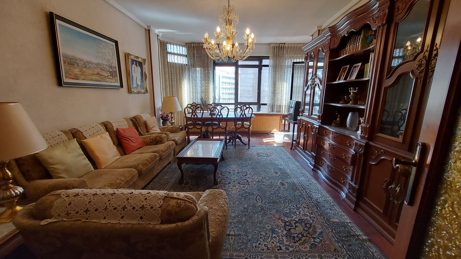 Sala de estar de Piso en venta en  Logroño con Calefacción, Parquet y Terraza