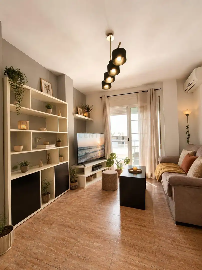 Sala d'estar de Apartament en venda en El Ejido amb Aire condicionat, Moblat i Forn