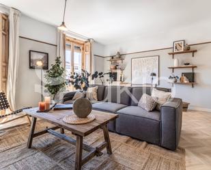 Living room of Apartment to rent in  Madrid Capital  with Air Conditioner, Heating and Furnished