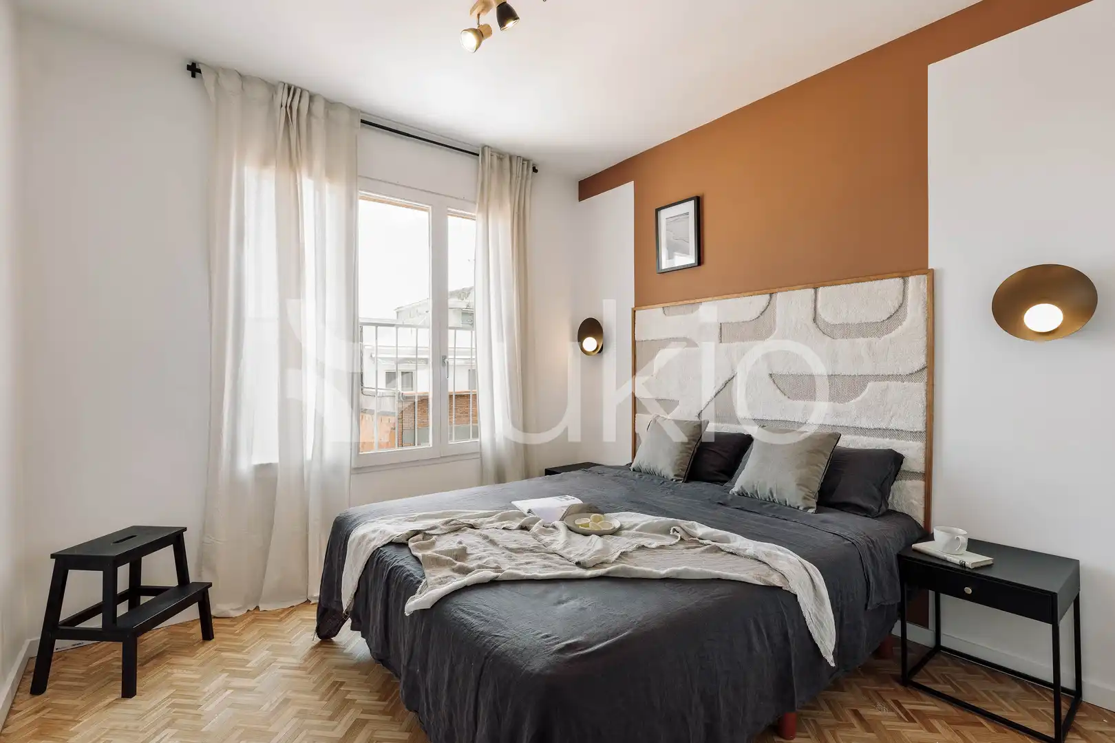 Habitación de Apartamento de alquiler en Barcelona con Aire acondicionado, Calefacción y Terraza