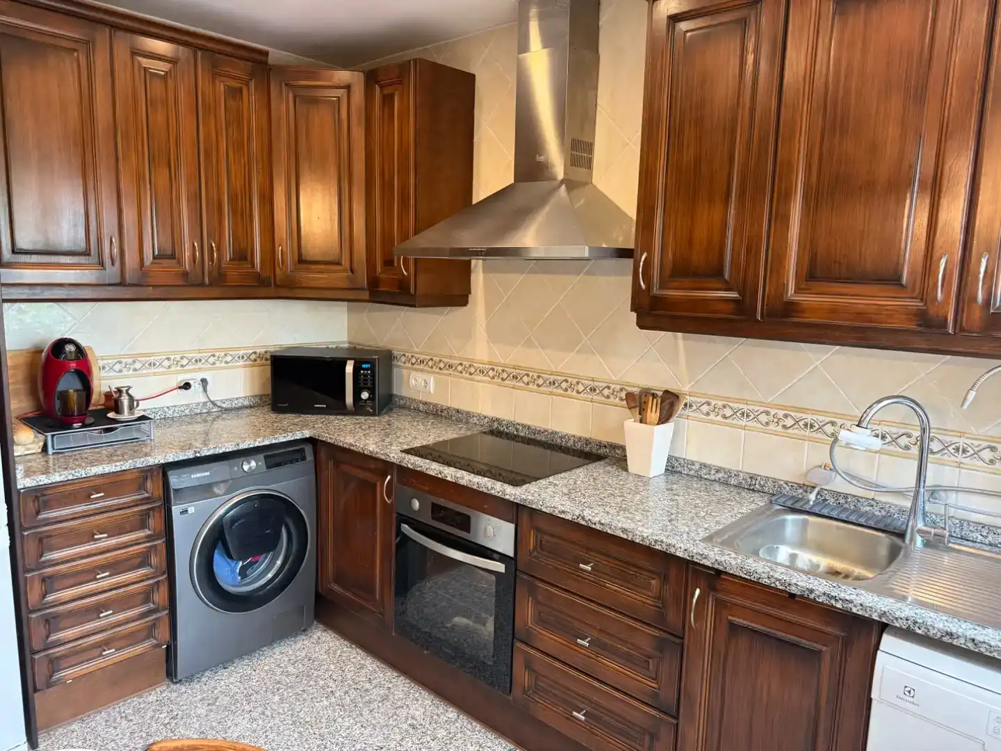 Cocina de Piso en venta en Las Rozas de Madrid con Aire acondicionado, Jardín privado y Parquet