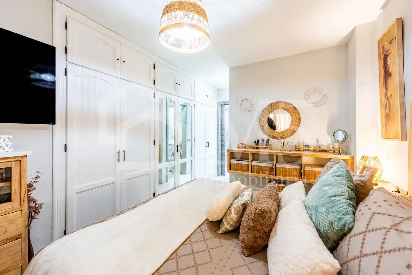 Bedroom of Flat for sale in Málaga  with Air Conditioner, Terrace and Storage room
