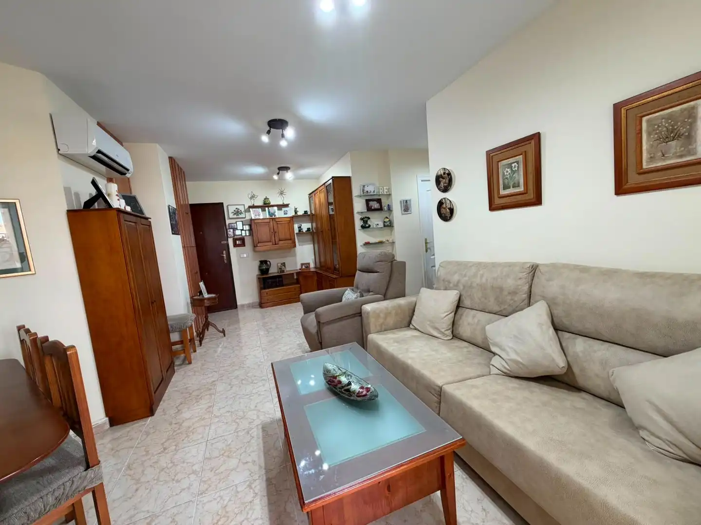 Sala d'estar de Apartament en venda en La Manga del Mar Menor amb Aire condicionat, Calefacció i Balcó