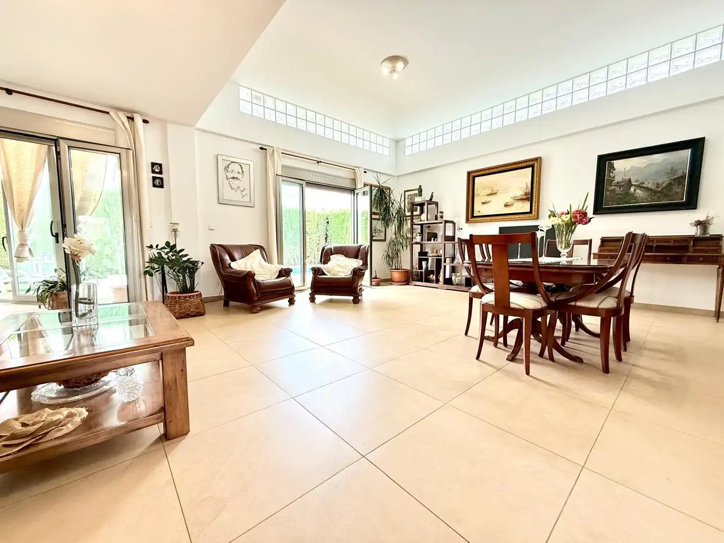 Sala d'estar de Casa o xalet en venda en Molina de Segura amb Aire condicionat, Jardí privat i Terrassa