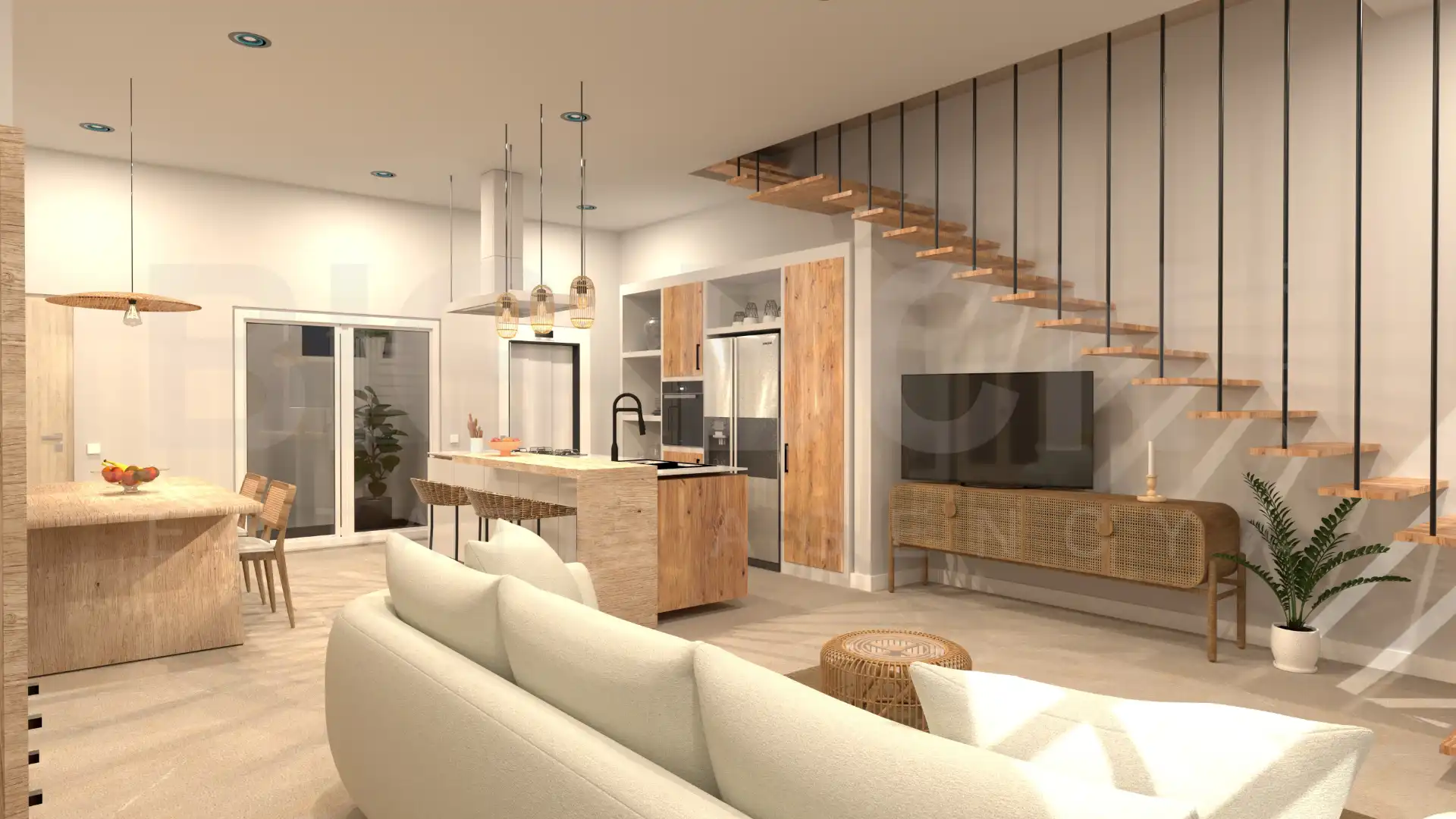 Sala de estar de Casa o chalet en venta en Esplugues de Llobregat con Aire acondicionado, Calefacción y Jardín privado