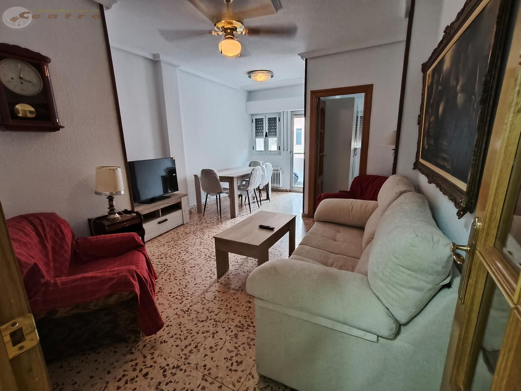 Sala d'estar de Pis per a compartir en  Albacete Capital amb Calefacció, Terrassa i Moblat