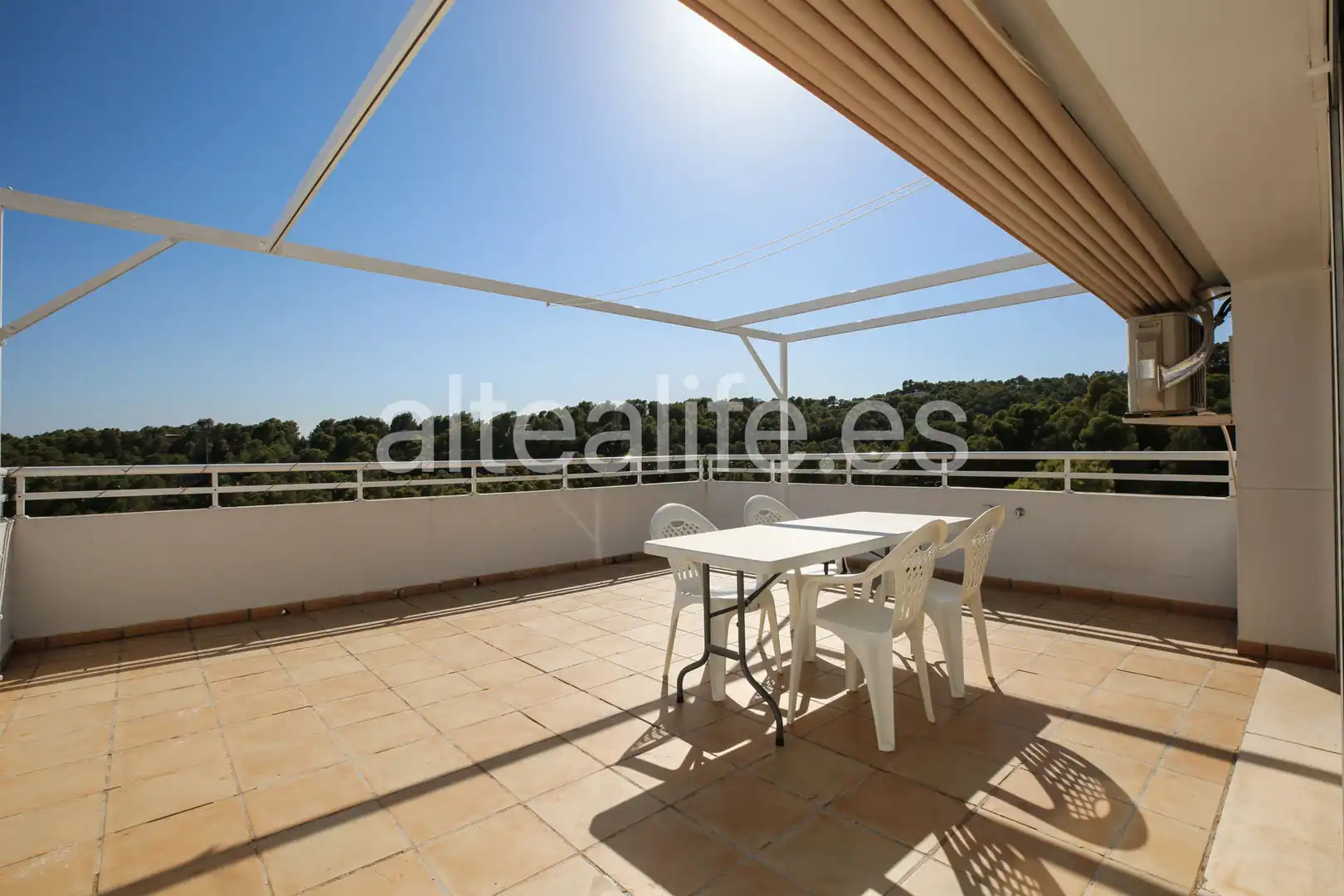 Terrasse von Wohnungen zur Miete in Altea mit Klimaanlage, Heizung und Terrasse