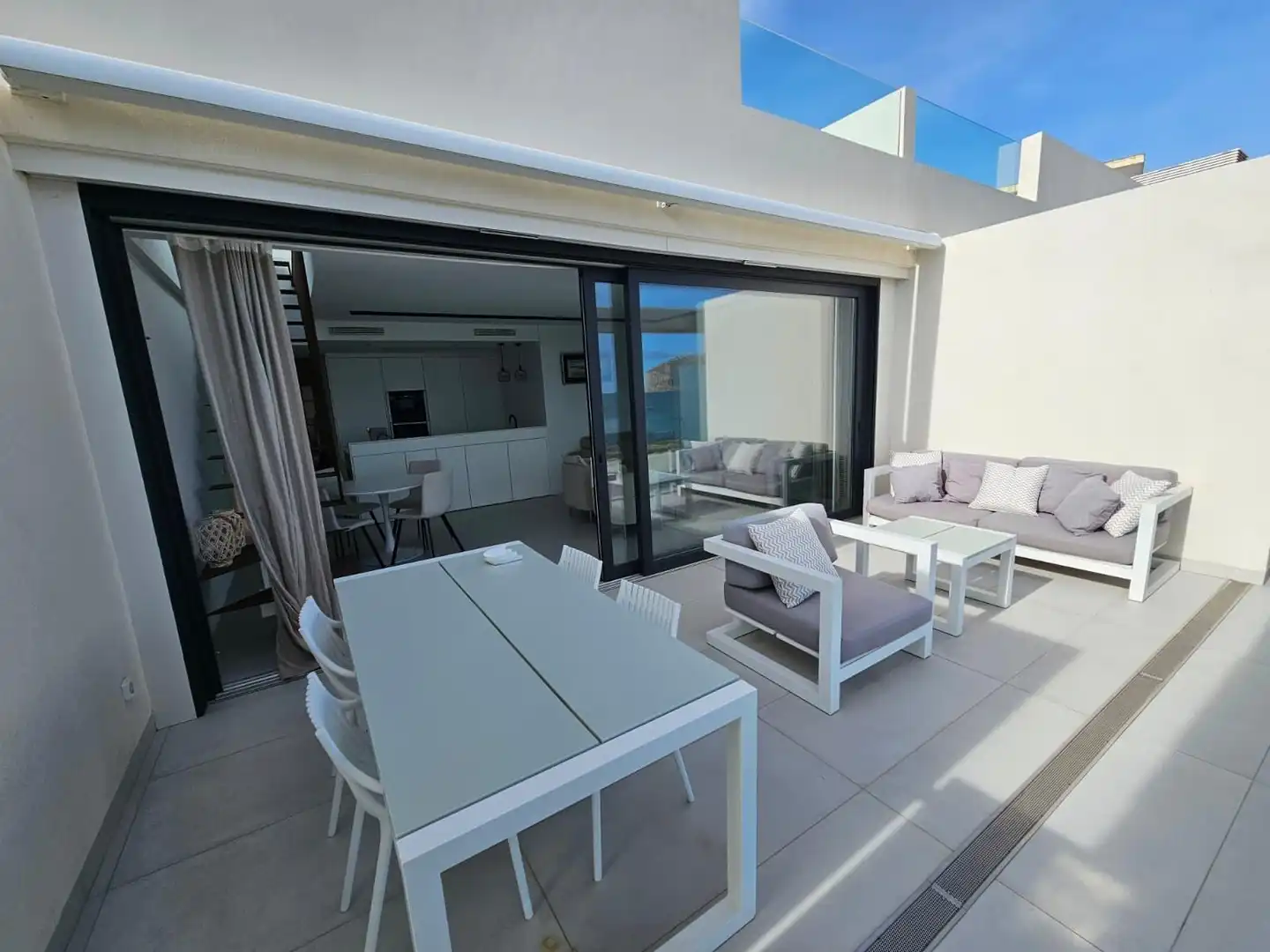 Terraza de Ático de alquiler en Jávea / Xàbia con Aire acondicionado, Calefacción y Jardín privado