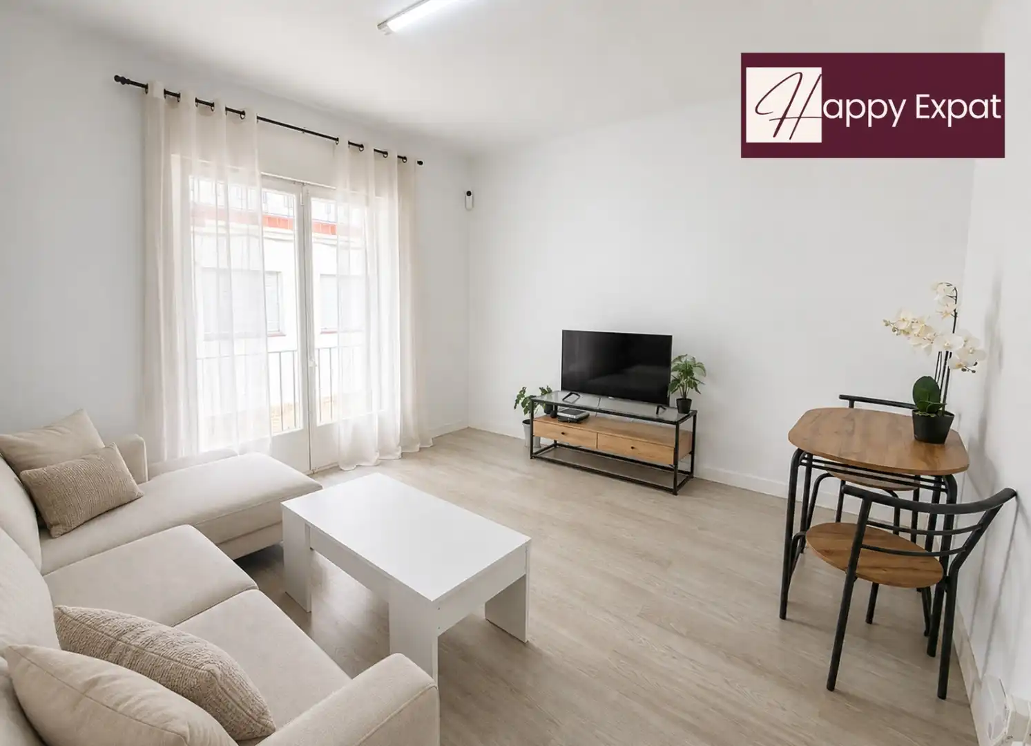 Sala d'estar de Apartament en venda en Sitges amb Aire condicionat, Calefacció i Terrassa