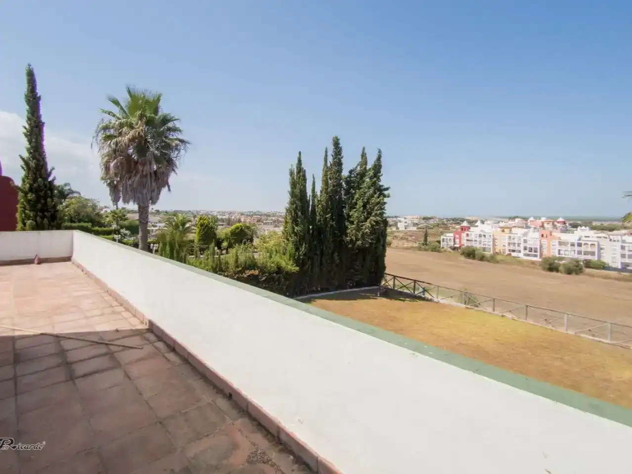 Terraza de Casa o chalet de alquiler en Sanlúcar de Barrameda con Jardín privado, Piscina y Amueblado