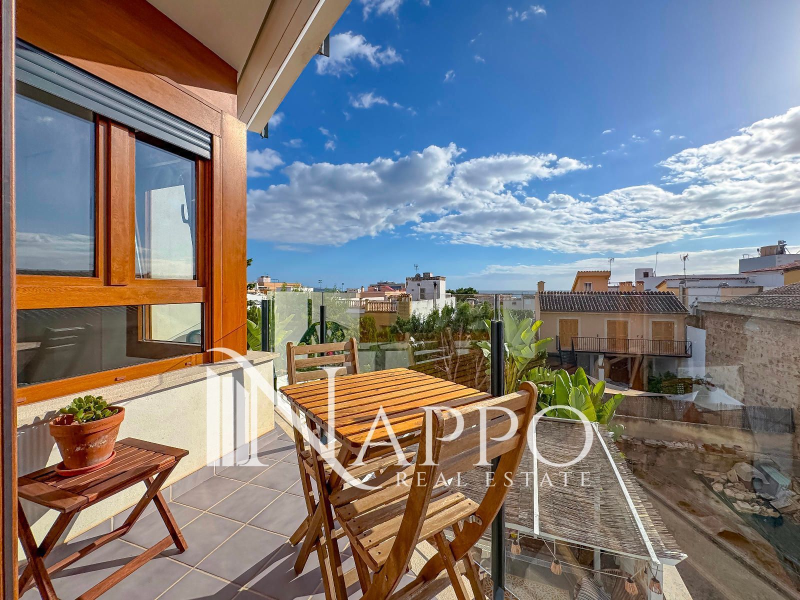 Terrace of Flat for sale in  Palma de Mallorca  with Air Conditioner, Heating and Parquet flooring