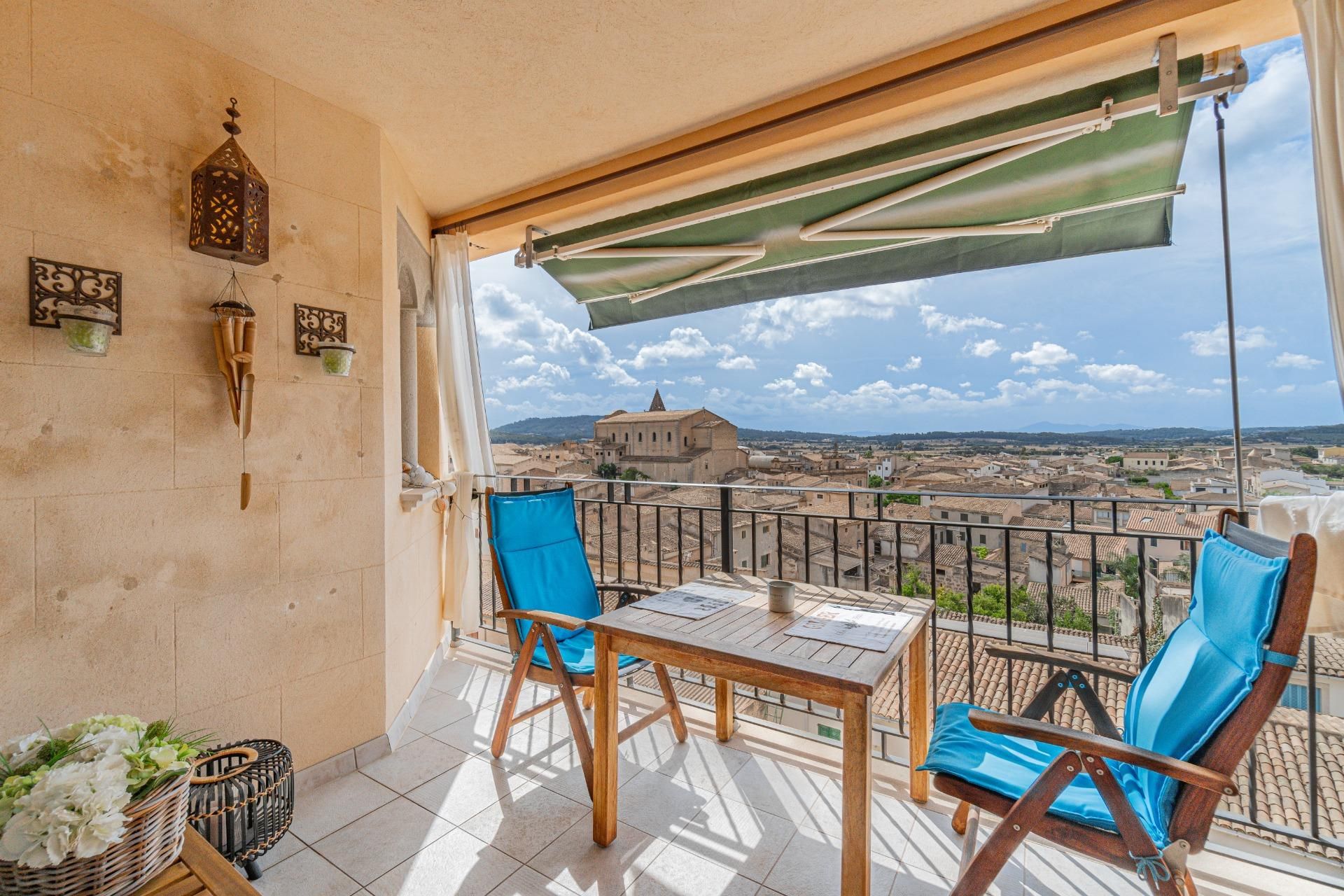 Balcony of Attic to rent in Sant Joan  with Air Conditioner, Heating and Terrace