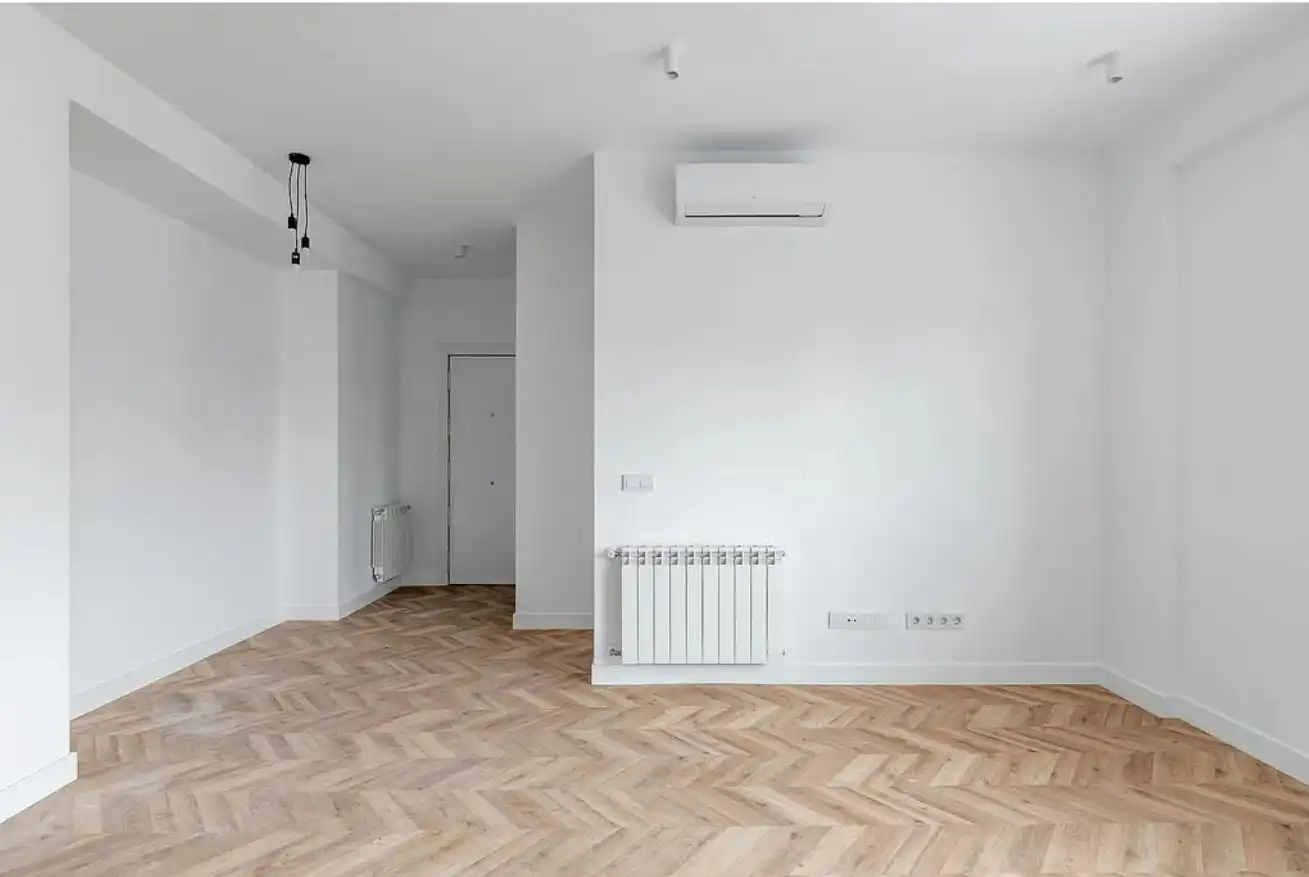 Sala de estar de Piso en venta en  Madrid Capital con Aire acondicionado y Terraza