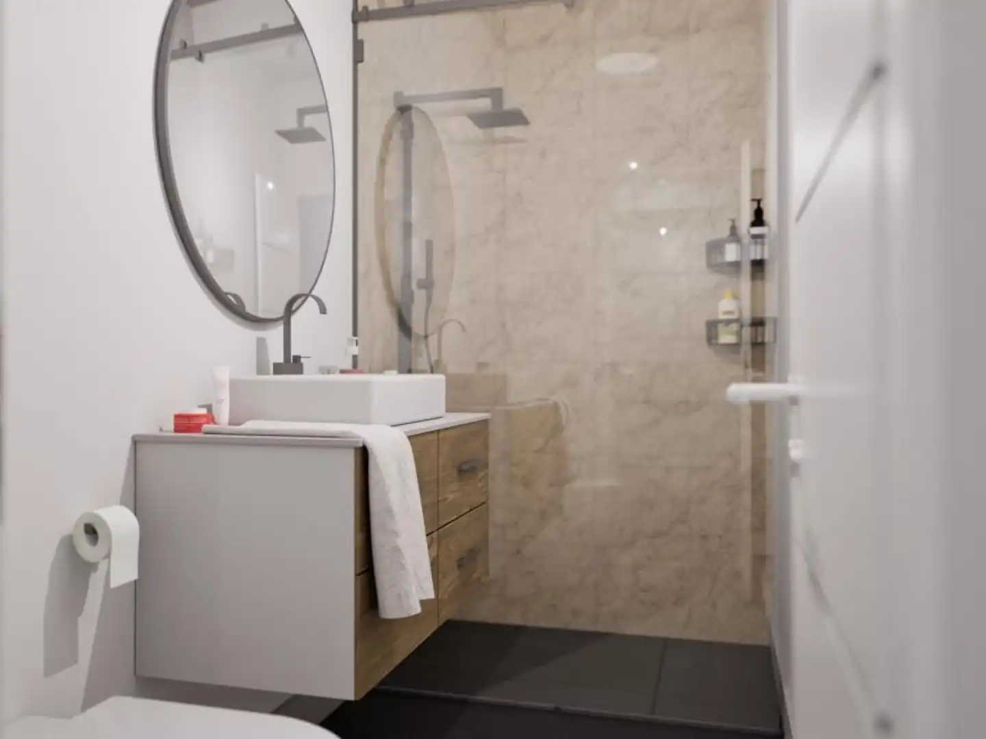Badezimmer von Wohnung zum Verkauf in Colmenar Viejo mit Heizung und Terrasse