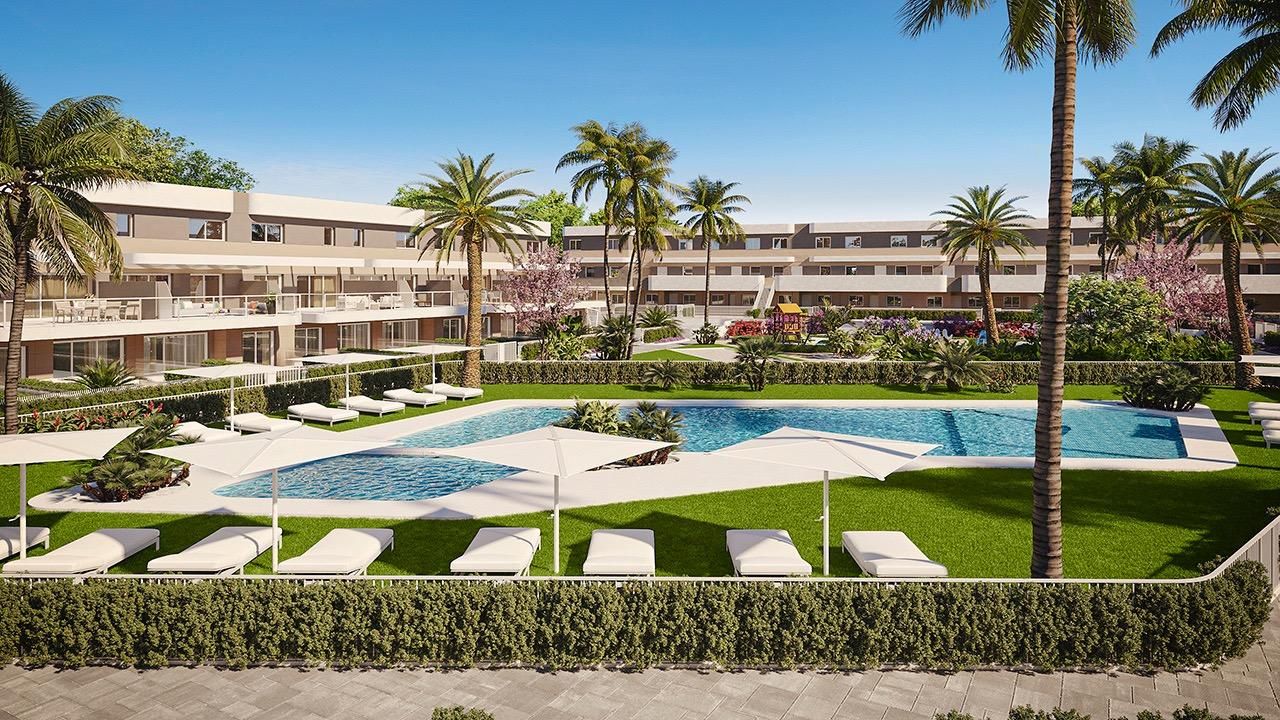 Swimming pool of Single-family semi-detached for sale in Monforte del Cid  with Air Conditioner, Heating and Private garden