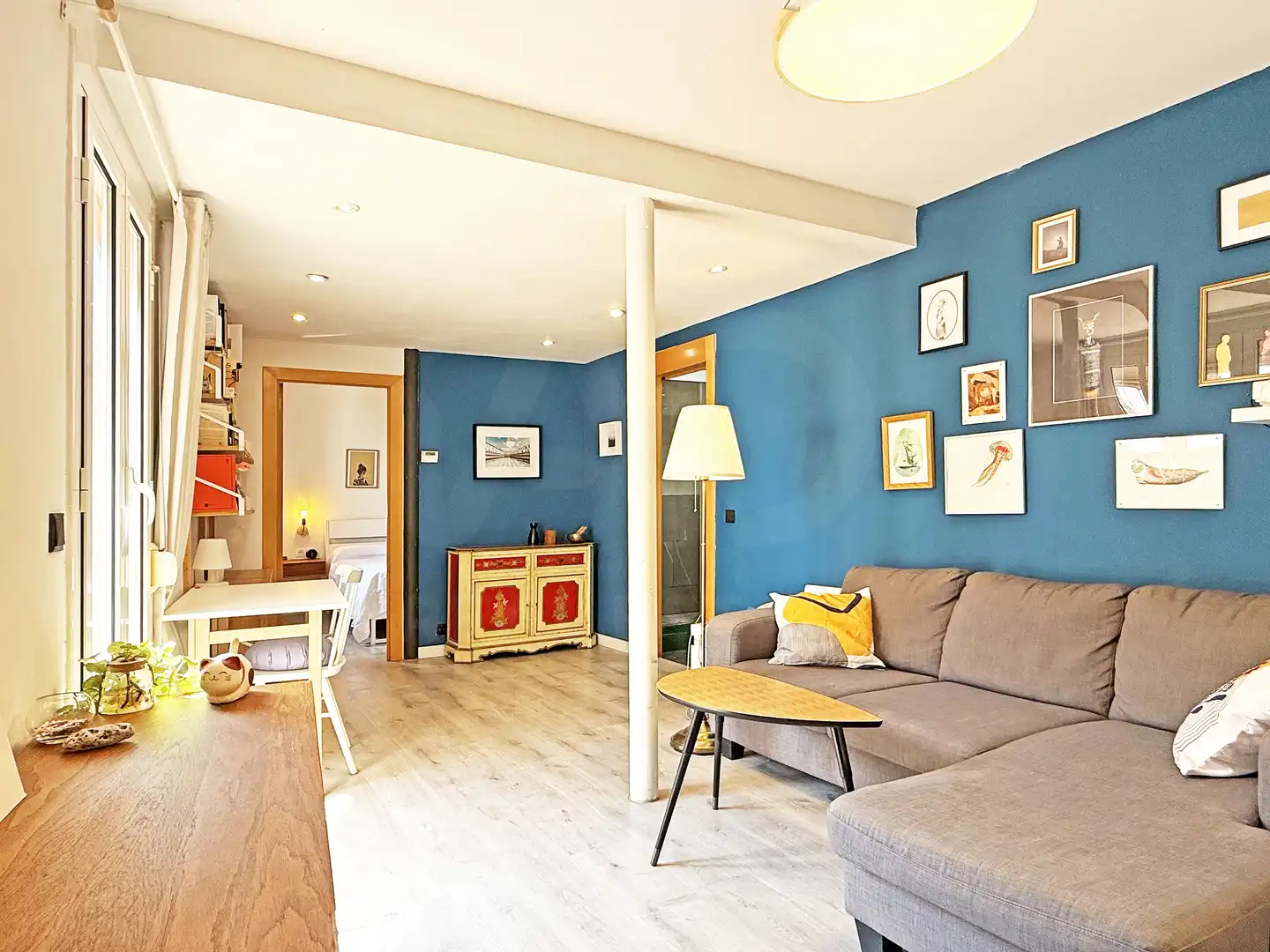 Sala d'estar de Àtic en venda en Barcelona amb Aire condicionat, Calefacció i Terrassa