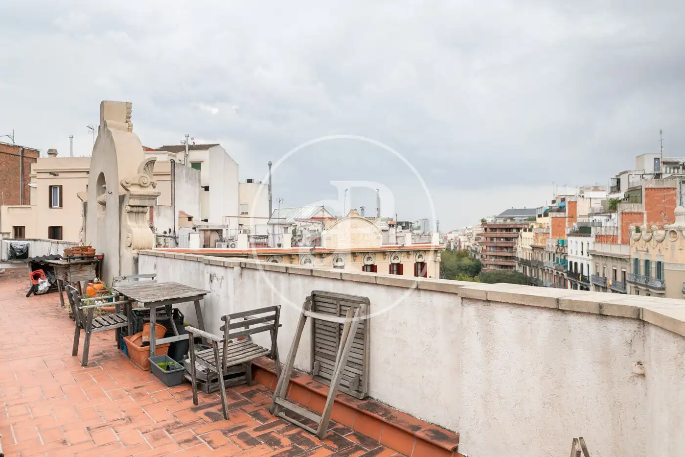 Terrasse von Dachboden zum Verkauf in Barcelona mit Klimaanlage, Heizung und Terrasse