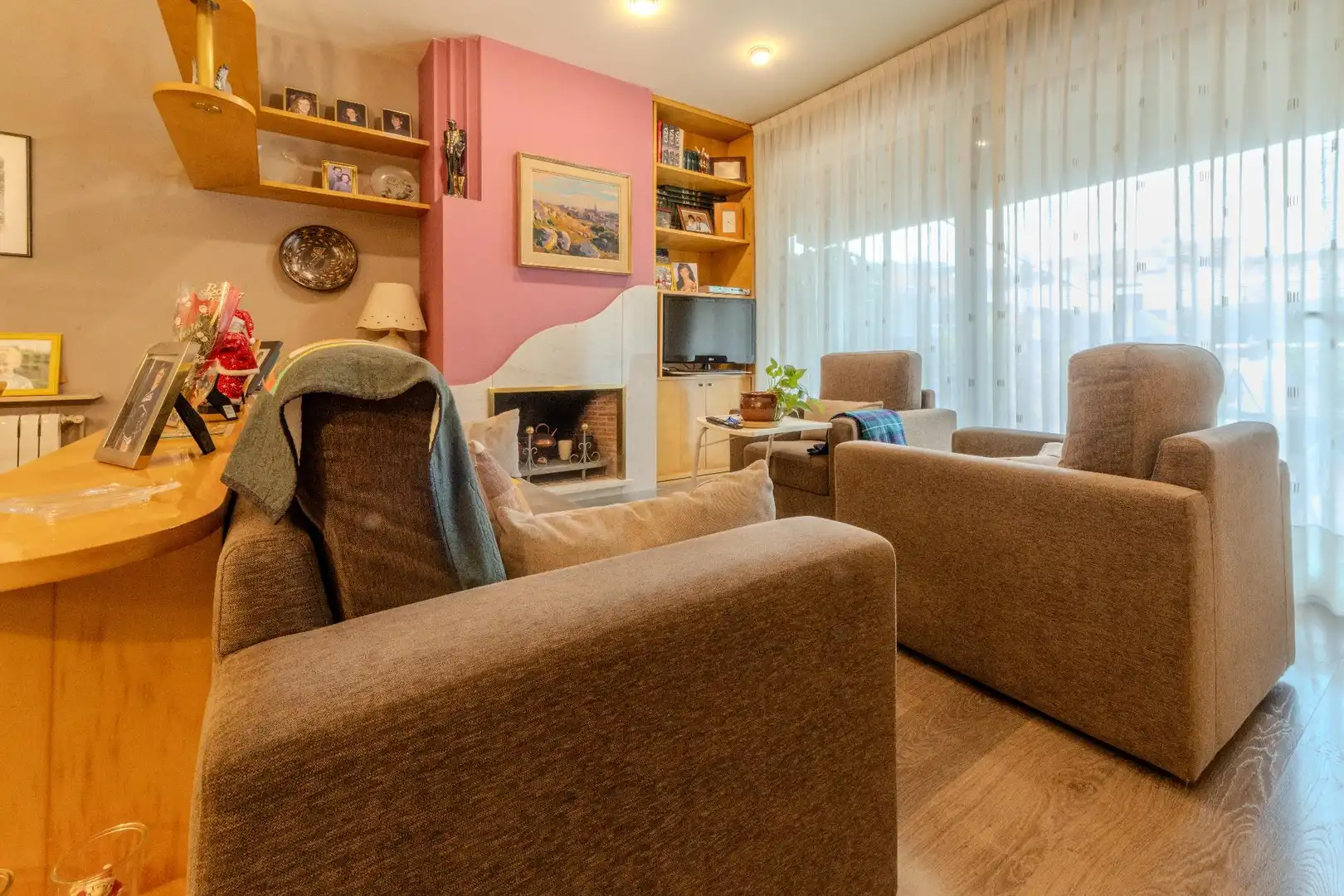 Sala d'estar de Casa o xalet en venda en Sabadell amb Aire condicionat, Calefacció i Terrassa