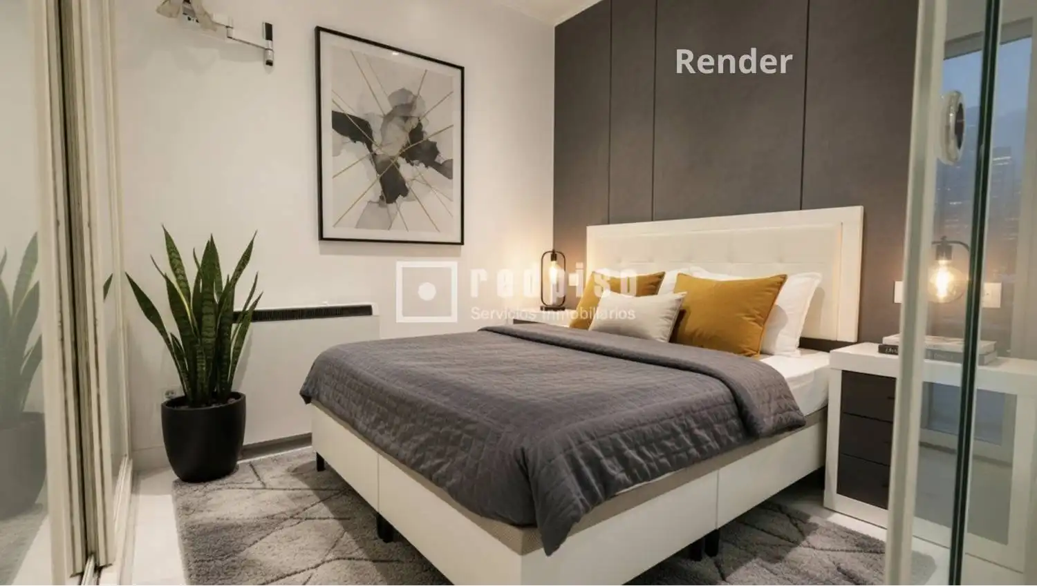 Schlafzimmer von Wohnungen zum Verkauf in Madrid mit Heizung, Terrasse und Möbliert