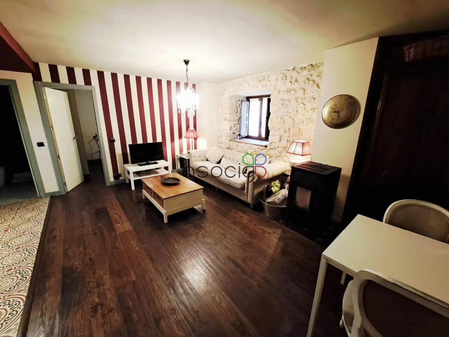Sala de estar de Piso en venta en El Olivar con Calefacción y Amueblado