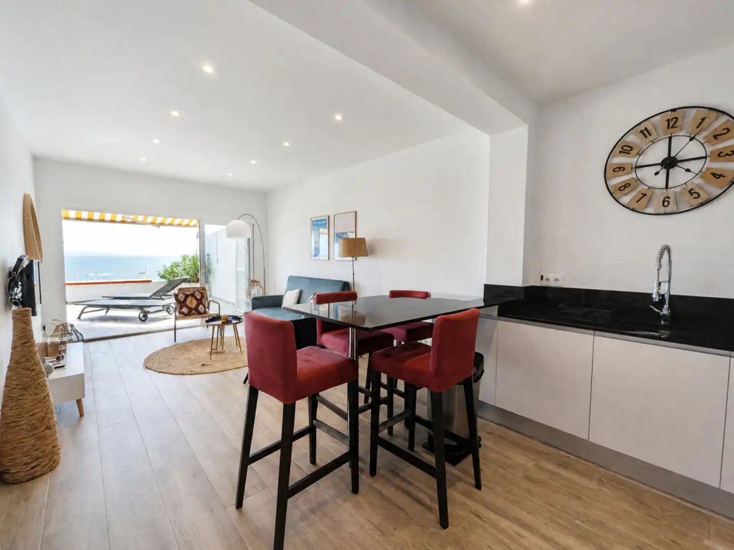 Dining room of Flat for sale in Roses  with Air Conditioner, Heating and Terrace